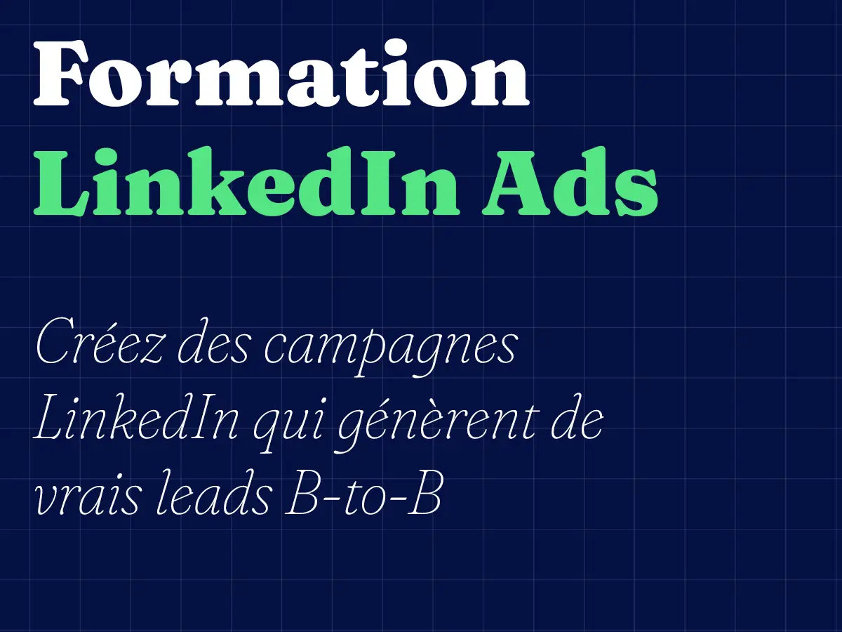 Formation Linkedin Ads
