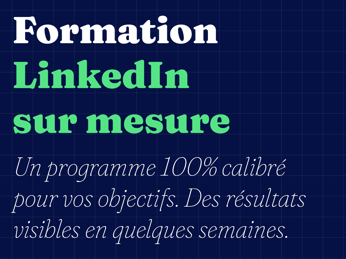 Formation LinkedIn sur mesure